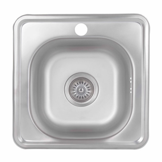 Кухонна мийка Brinex 3838 0,6 мм Satin (BRIN3835SAT06)