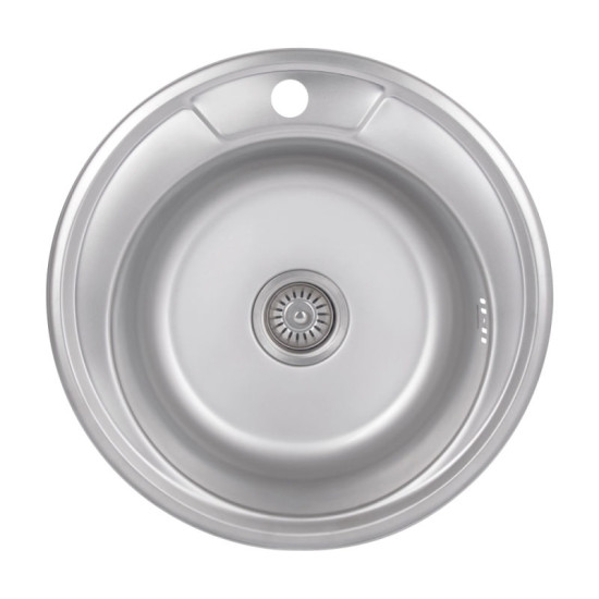 Кухонная мойка Brinex 490-A 0,6 мм Satin (BRIN490SAT06)