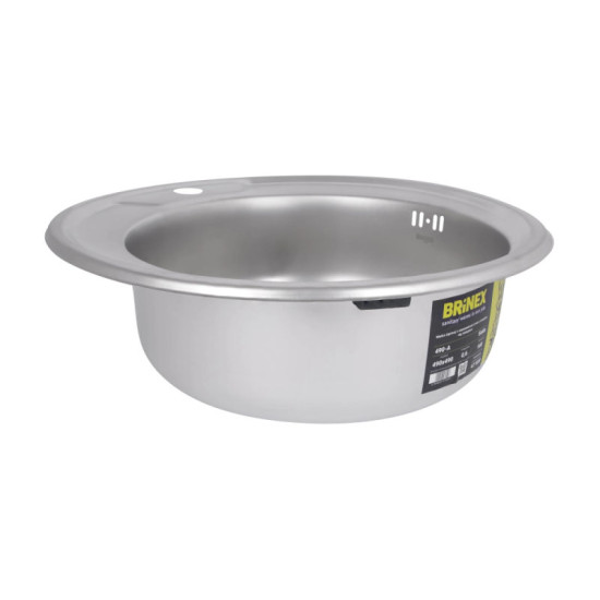 Кухонная мойка Brinex 490-A 0,6 мм Satin (BRIN490SAT06)
