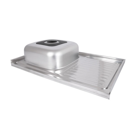 Кухонна мийка Brinex 5080-L 0,6 мм Satin (BRIN5080LSAT06)