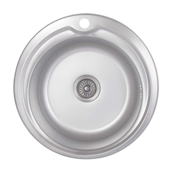 Кухонная мойка Brinex 510-D 0,8 мм Satin (BRIN510SAT08)