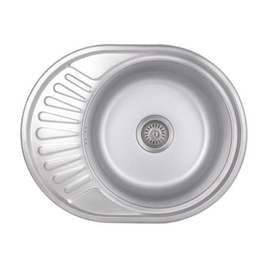 Кухонная мойка Brinex 5745 0,8 мм Satin (BRIN5745SAT08)