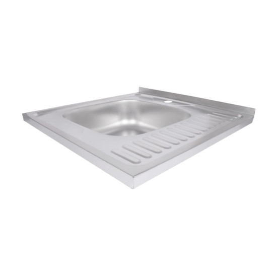 Кухонная мойка Brinex 6060-L 0,6 мм Satin (BRIN6060LSAT06)