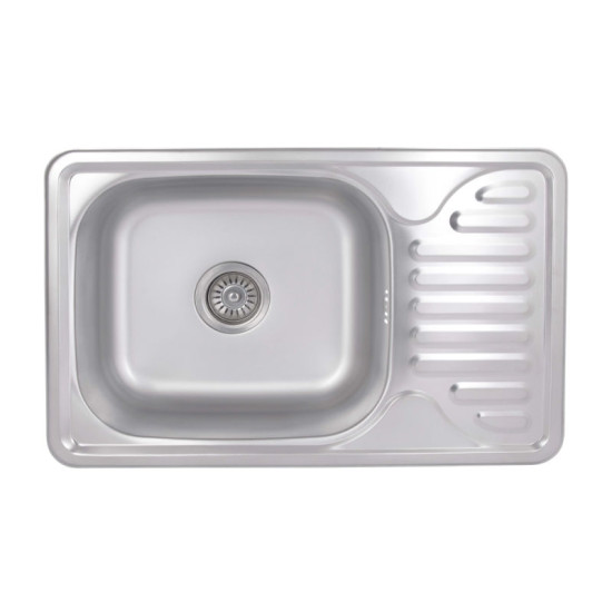 Кухонная мойка Brinex 6642 0,8 мм Satin (BRIN6642SAT08)