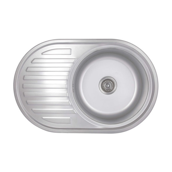 Кухонная мойка Brinex 7750 0,8 мм Satin (BRIN7750SAT08)