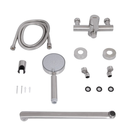 Смеситель для ванны Brinex Pure 005 Nickel BRIPUR005NKL
