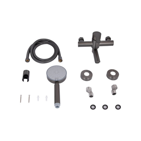 Смеситель для ванны Brinex Pure 006 Graphite BRIPUR006GRP