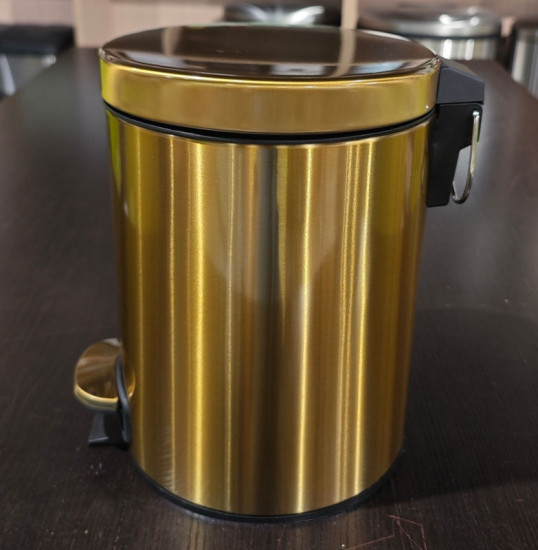 Відро для сміття Mixxus Ellipse-TC0205 Brushed Gold 5л (матове золото) (MI8400)