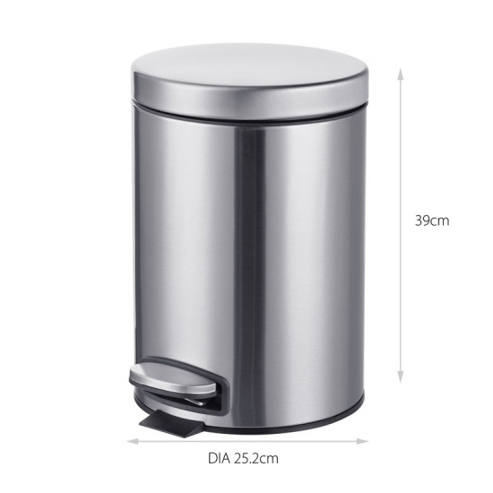 Відро для сміття Mixxus Ellipse-TC0212 SS Color 12л (нержавіюча сталь) (MI8399)