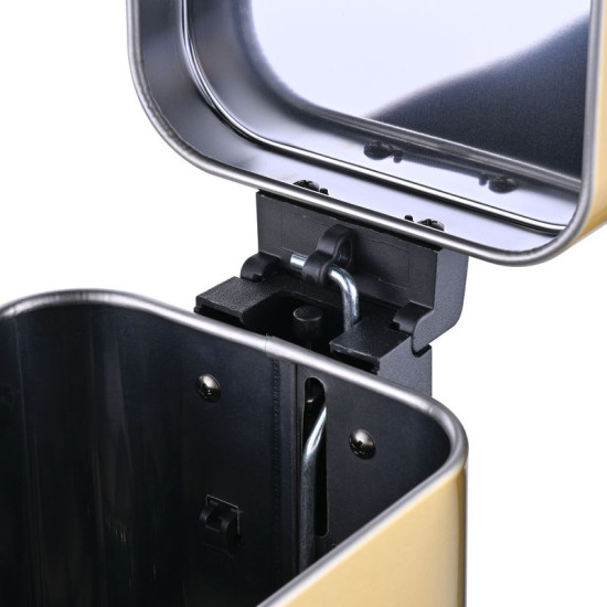 Ведро для мусора Mixxus Premium Quadro-TC0105 Brushed Gold 5 л (матовое золото) (MI8394)
