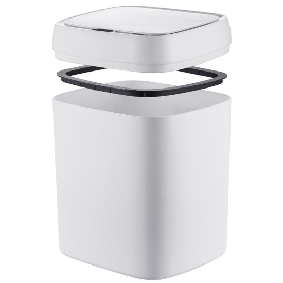 Відро для сміття сенсорне Mixxus Wave-TC0212 White 12 л (білий) (MI8403)