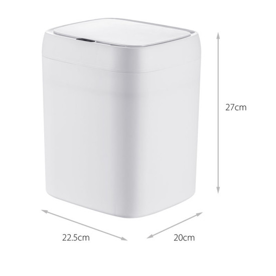 Відро для сміття сенсорне Mixxus Wave-TC0212 White 12 л (білий) (MI8403)