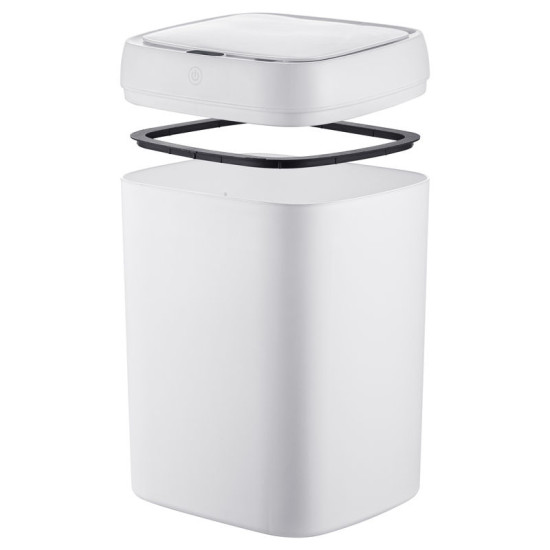 Відро для сміття сенсорне Mixxus Wave-TC0314 White 14 л (білий) (MI8404)