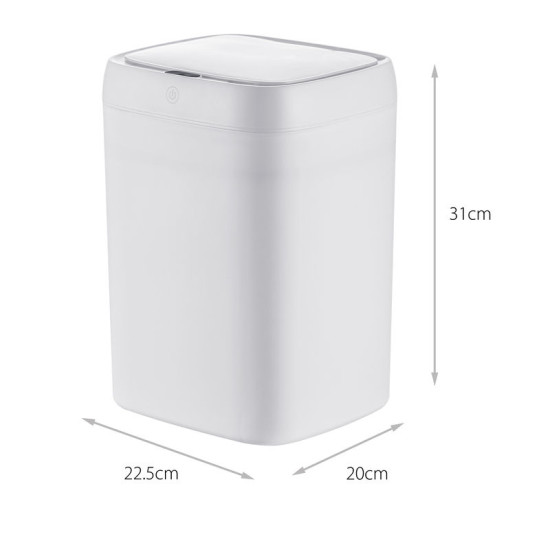 Відро для сміття сенсорне Mixxus Wave-TC0314 White 14 л (білий) (MI8404)