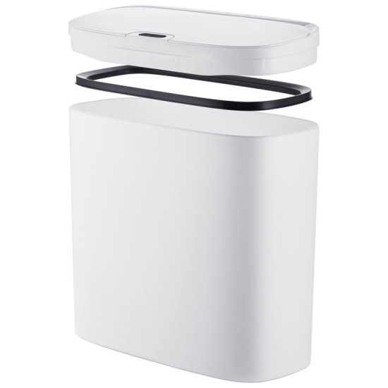 Відро для сміття сенсорне Mixxus Wave-TC0414 White 14 л (білий) (MI8405)