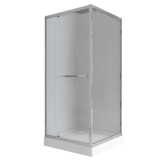 Душевая кабина Mixxus Style SCT01-90x90x200-TR Chrome прозрачное стекло 6мм (MI8433)