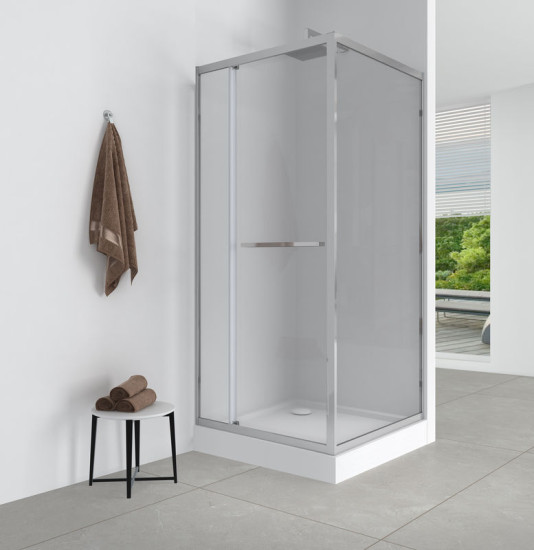 Душевая кабина Mixxus Style SCT01-90x90x200-TR Chrome прозрачное стекло 6мм (MI8433)