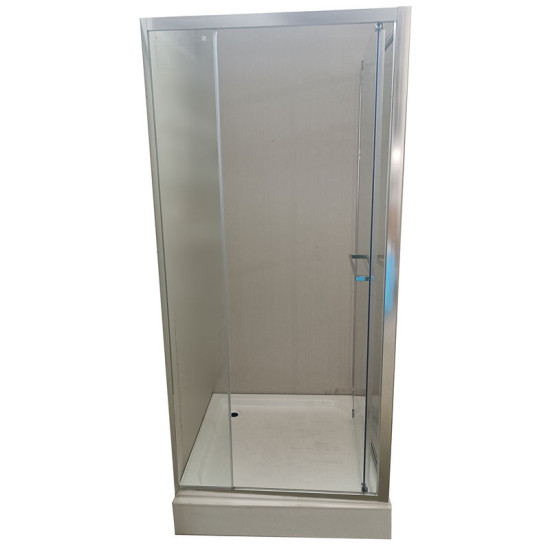 Душевая кабина Mixxus Style SCT01-90x90x200-TR Chrome прозрачное стекло 6мм (MI8433)