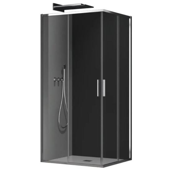 Душевая кабина без поддона Koer SR SC10-90x90x195-TR-01 прозрачное стекло Easy Clean 6мм, хром (KR5942)