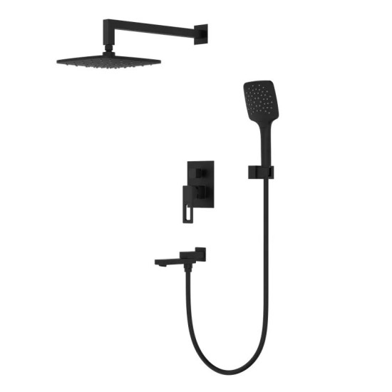Душова система прихованого монтажу Koer KB-66009-05 (чорний) (KR6020)