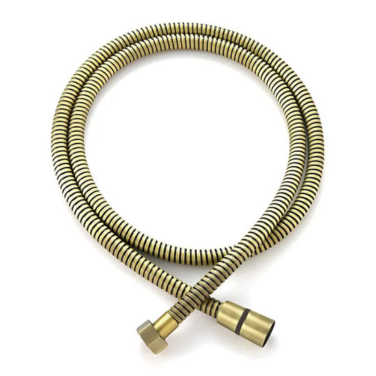 Душевой шланг Koer KB-0801-150-12 (оплетение нерж. 150 см) мат.золото (KR5666)