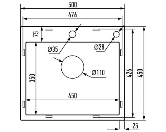 Кухонная мойка Mixxus MH5045 Decor SS Color (3.0/0.8) (нерж.) (MI8309)
