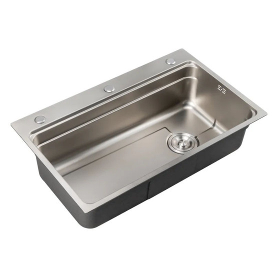 Кухонная мойка Mixxus MS6846-Set-01 Micro Decor SS Color (3.0/0.8) комплект (нерж.) (MI8389)