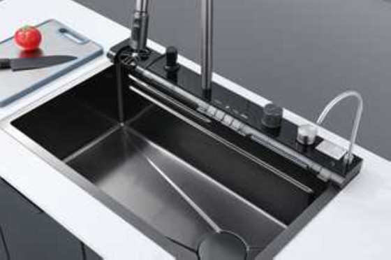Кухонна мийка Zerix ZH7546-SET-05 Decor Graphite (ZM5592)