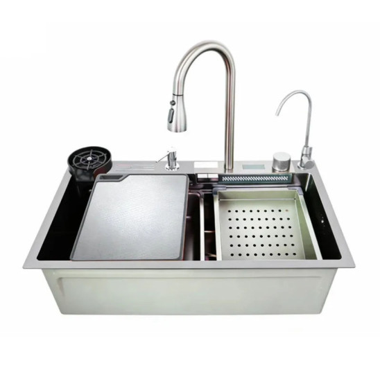 Кухонна мийка Zerix ZH7546-SET-07 Decor SS Color (ZM5598)