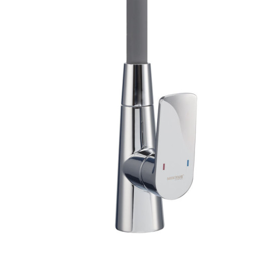 Кухонний змішувач Mixxus Premium Matis 011-T (NUT) Refl.Gray (хром+силік.злив сірий) (MI8267)