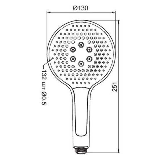 Лійка для ручного душу Koer KP-0401-01 (KR4979)