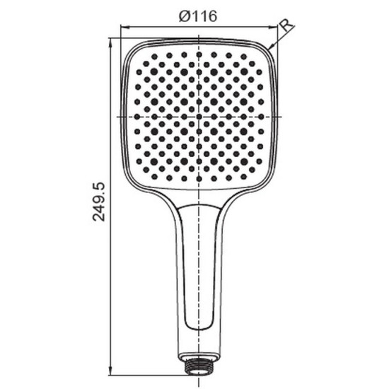 Лейка для ручного душа Koer KP-0402-01 (KR4983)