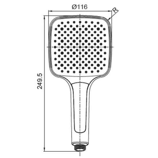 Лейка для ручного душа Koer KP-0402-03 (KR4987)