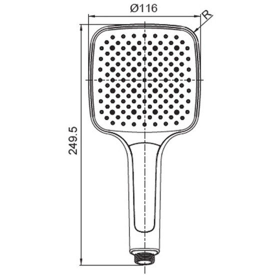 Лейка для ручного душа Koer KP-0402-07 (KR4989)