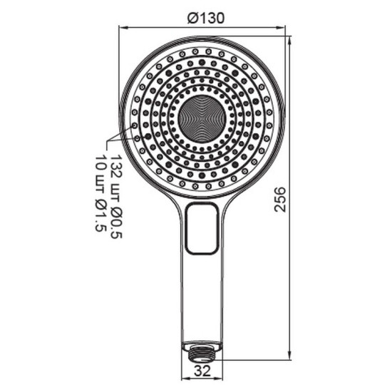 Лейка для ручного душа Koer KP-0403-03 (KR4995)