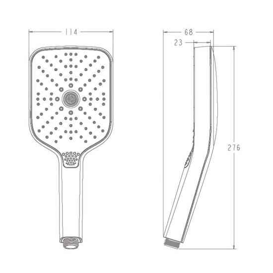 Лейка для ручного душа Koer KP-0412-01 (KR5416)