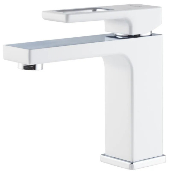 Смеситель для раковины Koer KB-10009-04 (хром+белый) (KR5975)