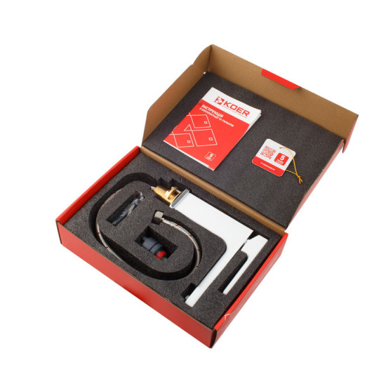 Смеситель для раковины Koer KB-10009-04 (хром+белый) (KR5975)