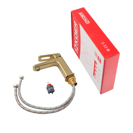 Змішувач для раковини Koer KB-10031-12 (матового золота) (KR5973)