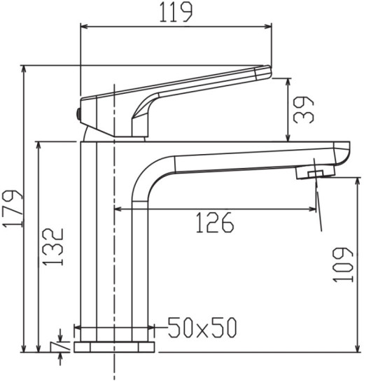 Змішувач для раковини Koer KB-10031-12 (матового золота) (KR5973)