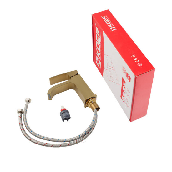 Смеситель для раковины Koer KB-10037-12 (матового золота) (KR6000)