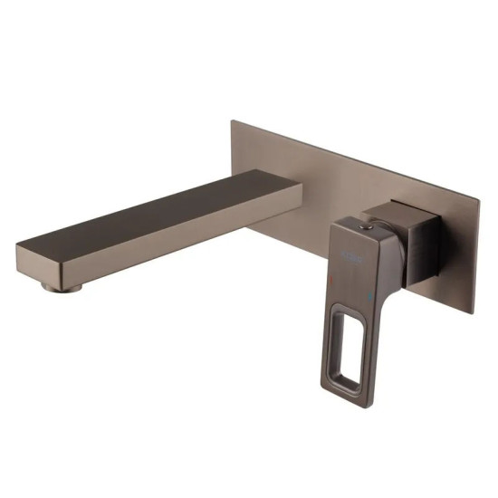 Змішувач для раковини прихованого монтажу Koer KB-16009-07 (графіт) (KR5981)