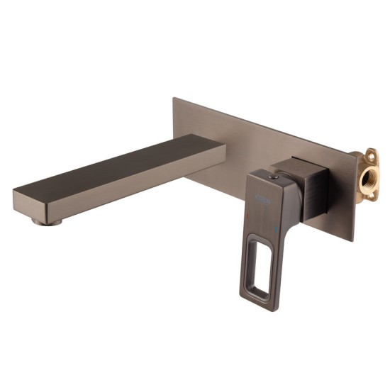 Змішувач для раковини прихованого монтажу Koer KB-16009-07 (графіт) (KR5981)