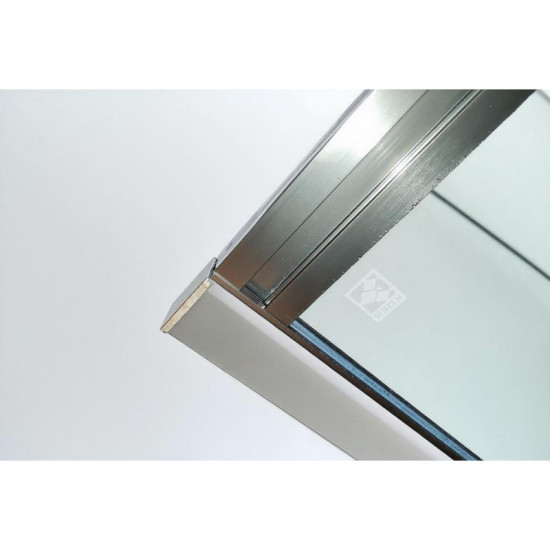 Шторка на ванну Koer SR BS06-120x150-TR-07 прозрачное стекло Easy Clean 6мм, графит (KR5947)