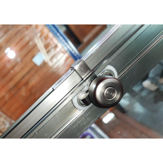 Шторка на ванну Koer SR BS06-120x150-TR-07 прозрачное стекло Easy Clean 6мм, графит (KR5947)