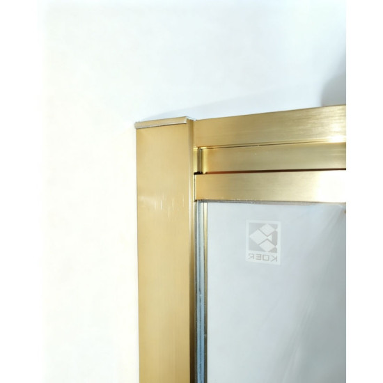 Шторка на ванну Koer SR BS06-120x150-TR-12 прозоре скло Easy Clean 6мм, матове золото (KR5946)
