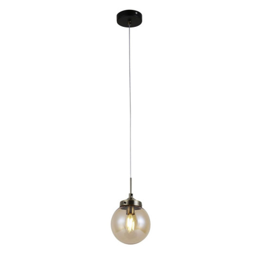 Люстра подвесная Sirius 74405/1P Antique Brass + Matte black на 1 плафон