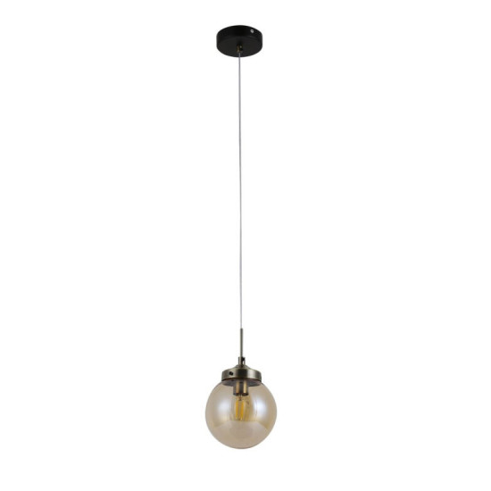 Люстра подвесная Sirius 74405/1P Antique Brass + Matte black на 1 плафон