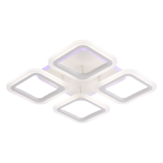 Люстра стельова Valeso LI8822/4B WH (RGB), біла, LED 64W+8W