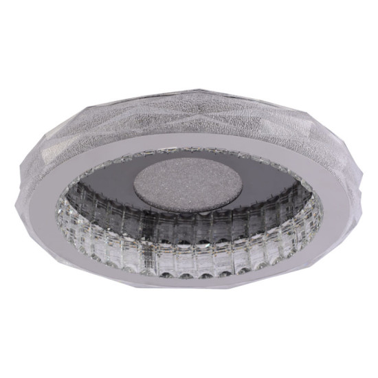 Люстра стельова Valeso S1001-500C DARK CHROME+CR, хром, LED 114W